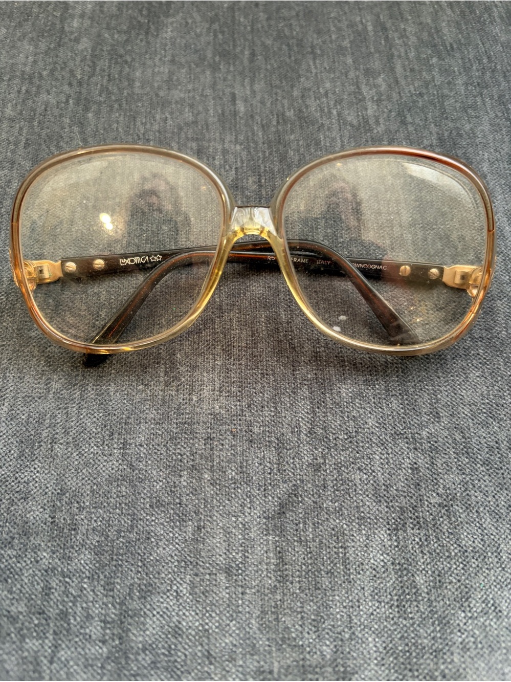 VINTAGE 80s/90s LUXOTTICA ROUND FRAME GLASSES frame only!